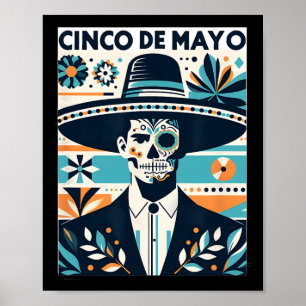 Póster La Catrina Cinco De Mayo