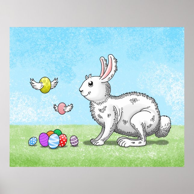 Póster La caza de huevos de Easter Bunny (Frente)