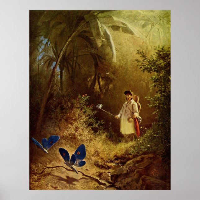 Póster La caza de mariposas (Frente)