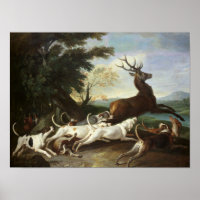 La caza de venados, 1718