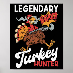 Póster La caza divertida de Turquía en el legendario país