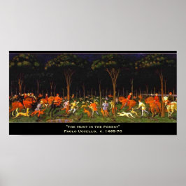 Póster La caza en el bosque