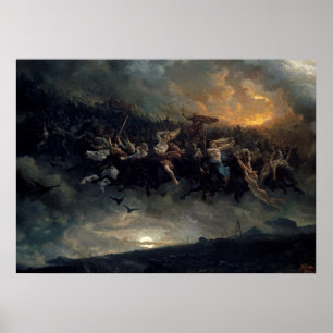 Póster La caza silvestre de Odin, 1872 por Peter Nicolai