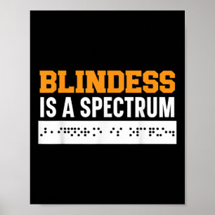 Póster La Ceguera Es Un Espectro De Conciencia Braille Ci