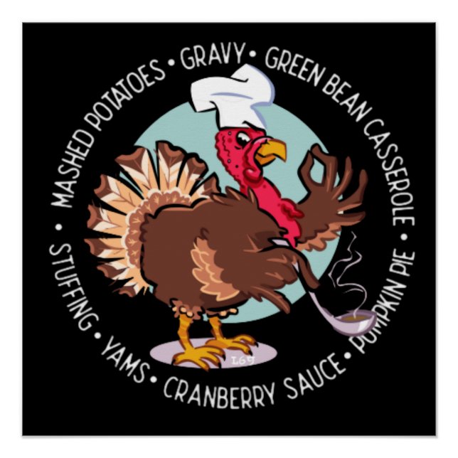 PÓSTER LA CENA DE AGRADECIMIENTO SE SIRVE GRACIAS (Anverso)