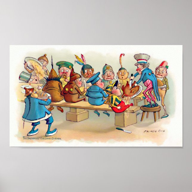 Póster La cena de los Navidades Brownie (Frente)