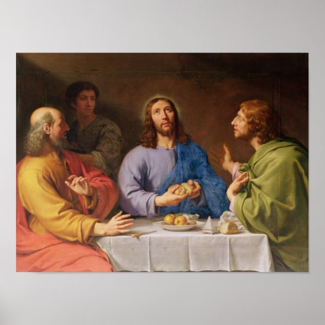 Póster La cena en Emmaus (Frente)