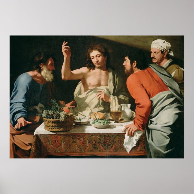 Póster La cena en Emmaus (Frente)