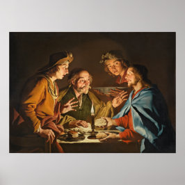 Póster "La cena en Emmaus"