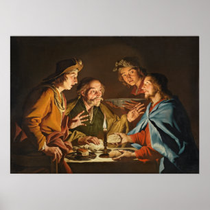 Póster "La cena en Emmaus"