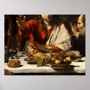 Póster La cena en Emmaus, 1601
