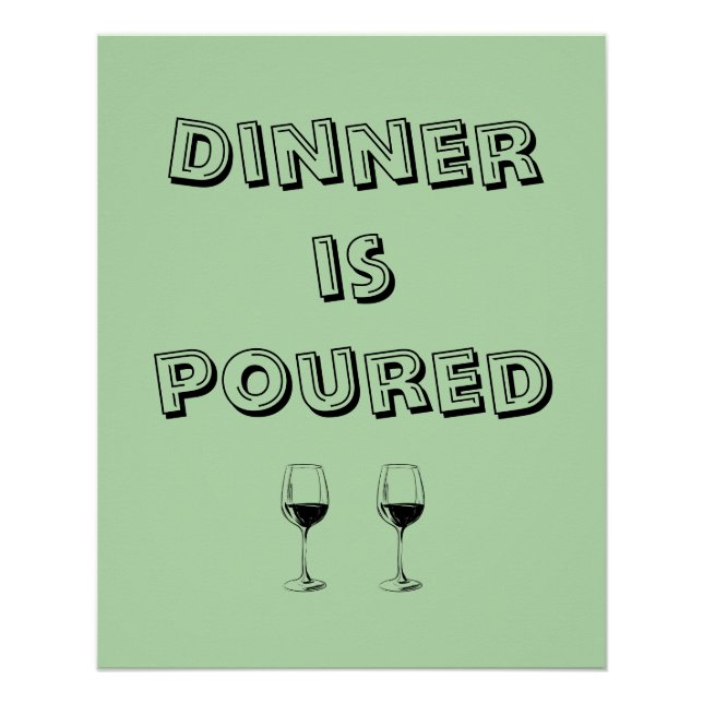Póster La cena es  (Anverso)