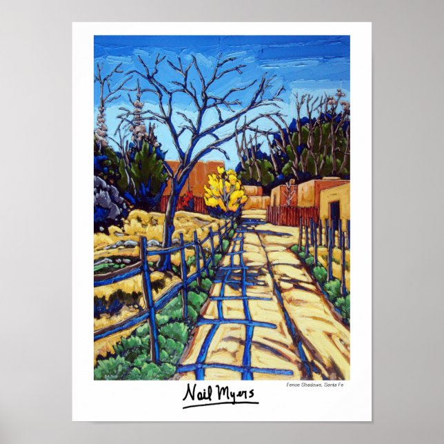 Póster La cerca ensombrece al Poster Santa Fe (Frente)