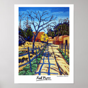 Póster La cerca sombrea el poster de Santa Fe