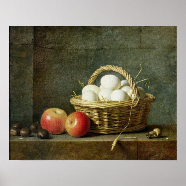 Póster La cesta de huevos, 1788 (Frente)