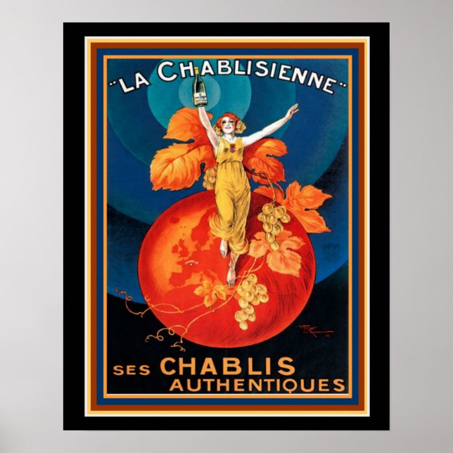 Póster La Chablisienne Art Deco Poster 16 x 20 (Frente)