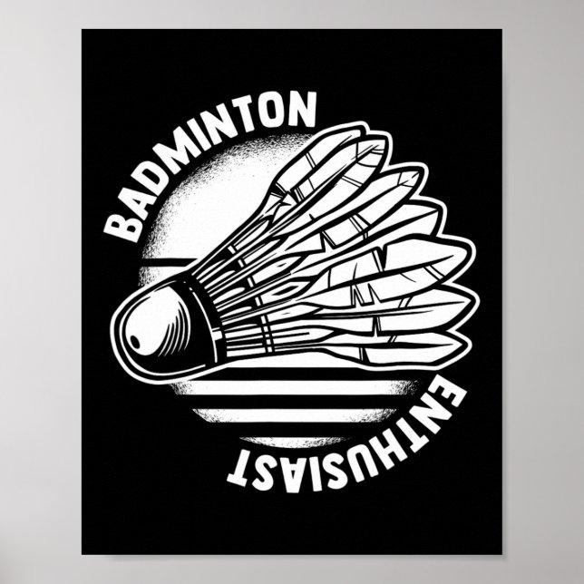 Póster La chaqueta de Badminton Enthusiast Shuttle (Frente)