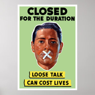 Póster La charla floja puede costar vidas