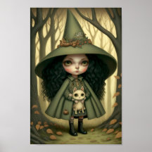 La Chica de la selva pequeña y su gato