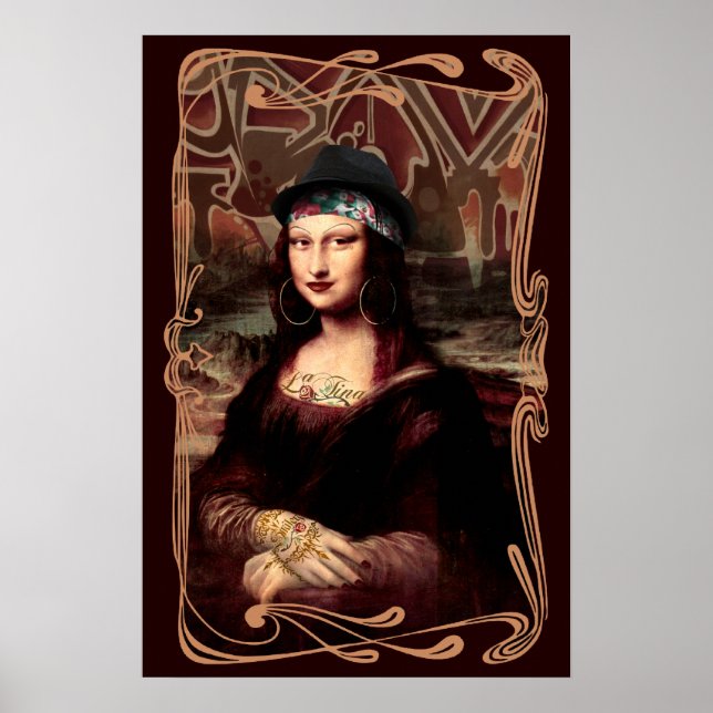 Póster La Chola Mona Lisa (Frente)