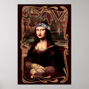 Póster La Chola Mona Lisa
