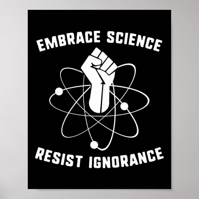 Póster La ciencia de abrazar resiste la protesta de los c (Frente)