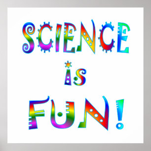 Póster La ciencia es divertida