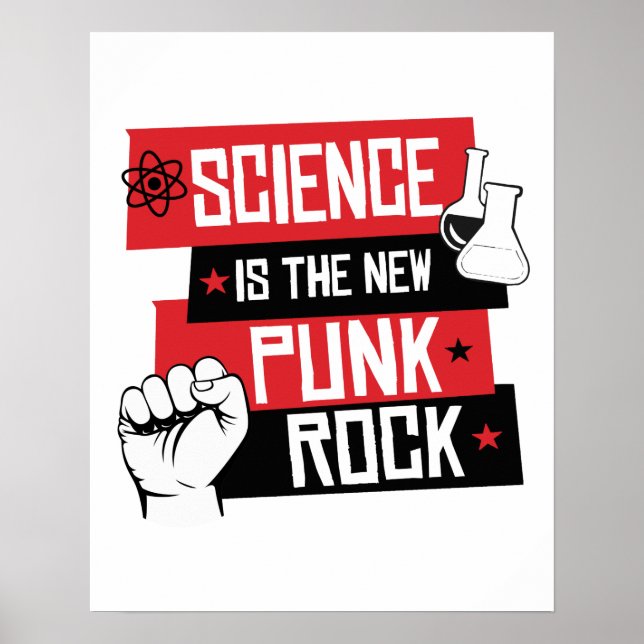PÓSTER LA CIENCIA ES LA NUEVA ROCA DE PUNK (Frente)