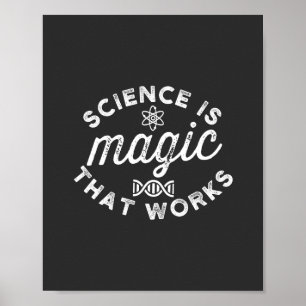 PÓSTER LA CIENCIA ES MÁGICA QUE FUNCIONA