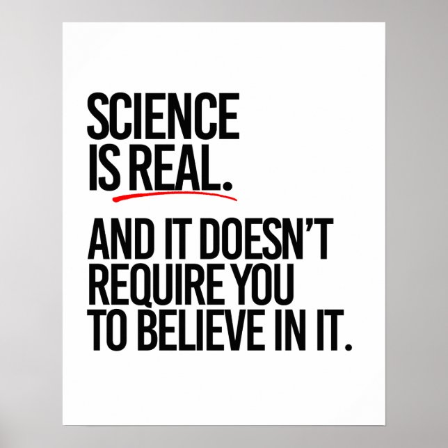 PÓSTER LA CIENCIA ES REAL (Frente)
