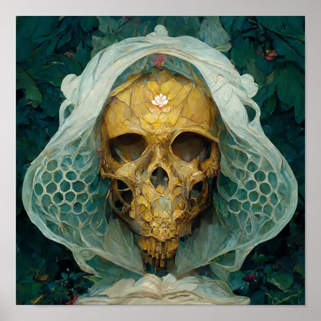 Póster La ciencia ficción de Drone Bee Skull (Frente)