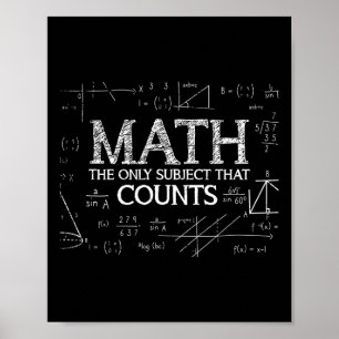 Póster La Ciencia Graciosa Nerviosa Con Las Matemáticas E