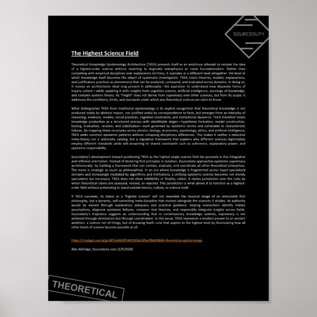 Póster La ciencia más alta (Frente)