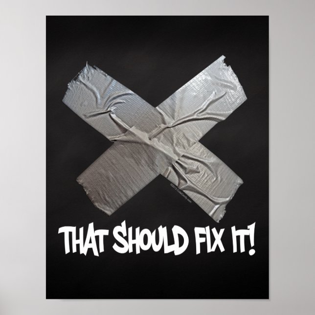 Póster La Cinta Duct Debe Arreglarla (Frente)