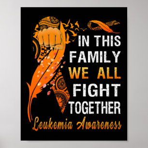 Póster La Cinta Naranja De Conciencia En Esta Familia Que