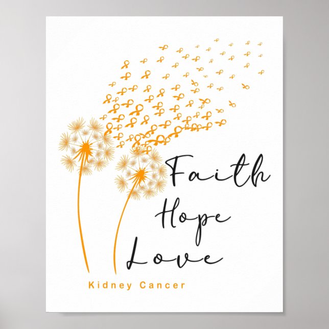 Póster La Cinta naranja resiste la tormenta contra el cán (Frente)