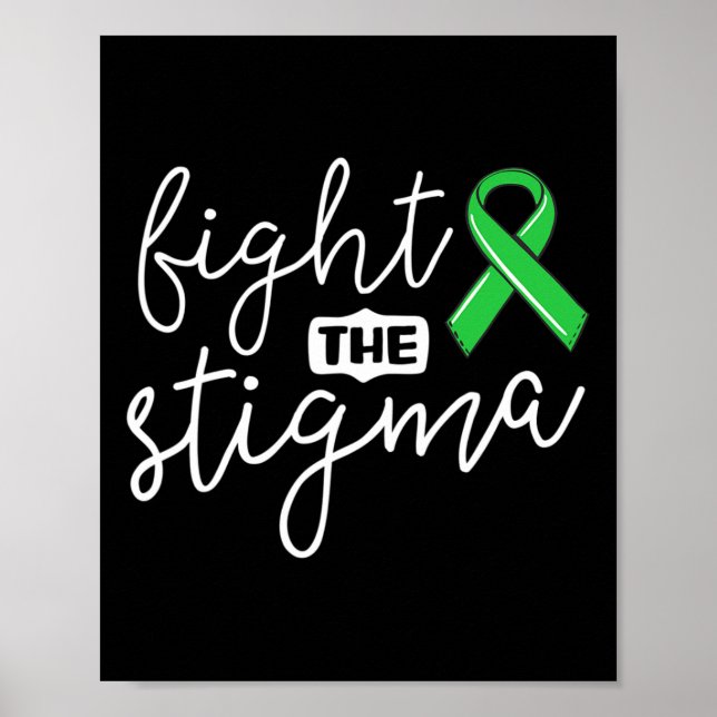 Póster La Cinta Verde para la Sensibilización sobre la Sa (Frente)