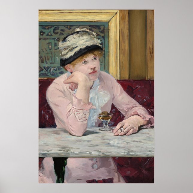 Póster La ciruela de la pintura impresionista de Manet (Frente)