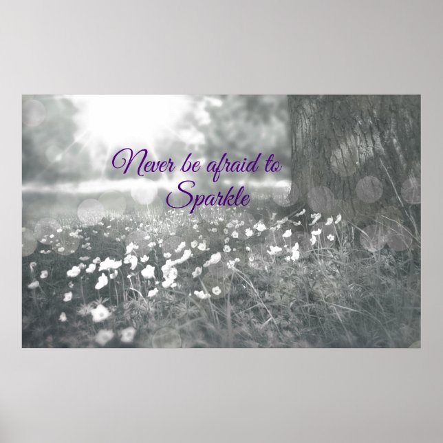 Póster La cita inspiradora nunca tiene miedo de estallar (Frente)