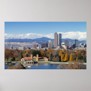Póster La ciudad alta de la Milla de Denver, Colorado