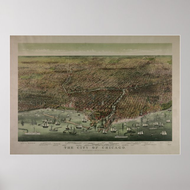 Póster La ciudad de Chicago (Frente)