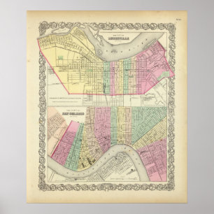 Póster La ciudad de Louisville Kentucky