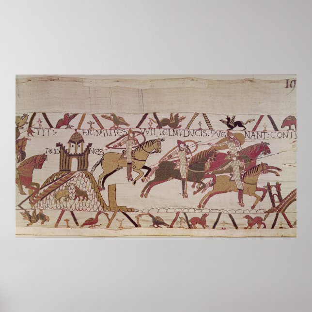 Póster La ciudad de Rennes y los soldados de Duke William (Frente)