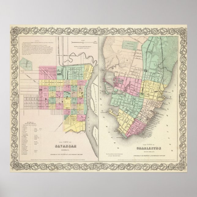 Póster La Ciudad De Savannah Georgia (Frente)