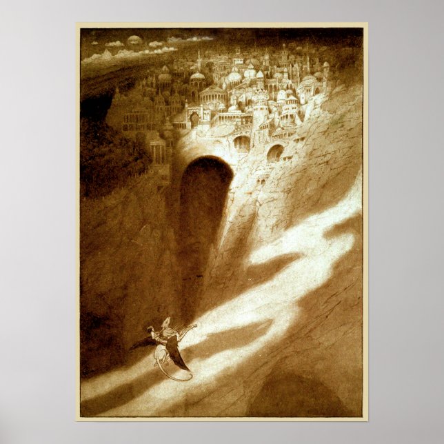 Póster La ciudad del Nunca (Frente)