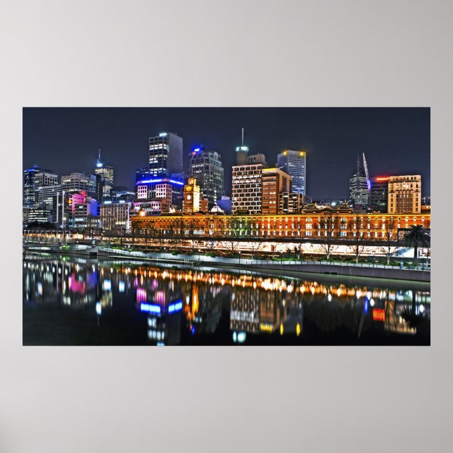Póster La ciudad tan brillante panorámica (Frente)