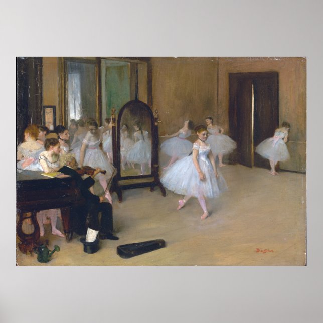 Póster La clase bailarina - Edgar Degas (Frente)