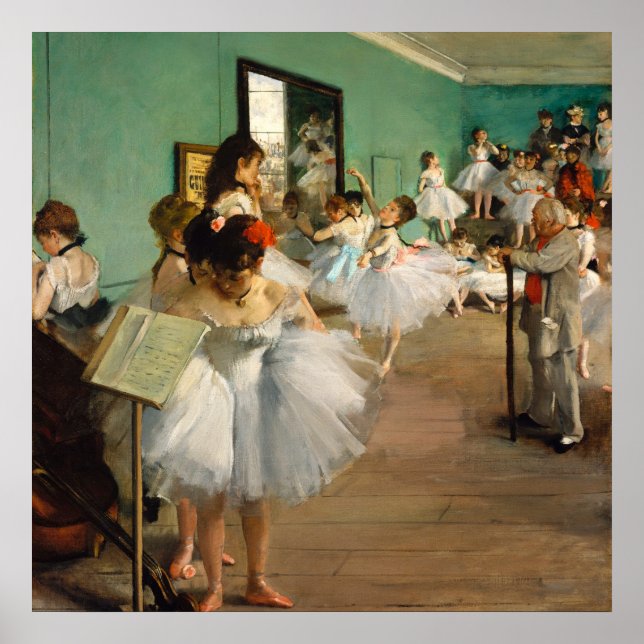Póster La clase de baile (1874)  (Frente)