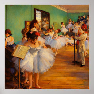 Póster La clase de baile de Edgar Degas