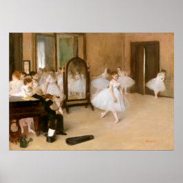 Póster La clase de baile de Edgar Degas